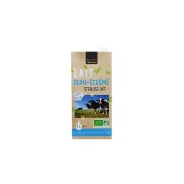 Lait de vache demi écrémé Natur'Avenir - 1 l Lait de vache demi écrémé Natur'Avenir - 1 l