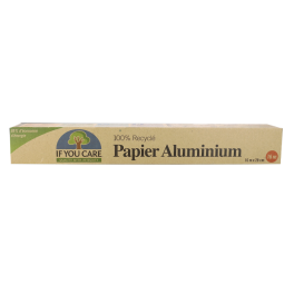 Papier aluminium 100 % recyclé If you care